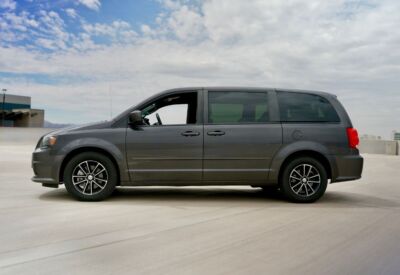 Wide side shot of the Dodge Grand Caravan facing left