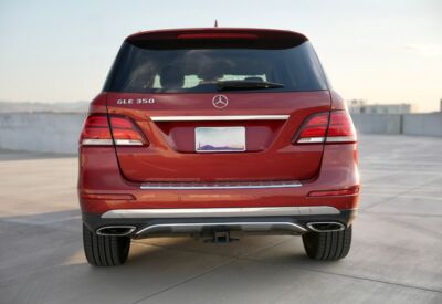 Rear facing shot of the Mercedes Benz GLE-Class