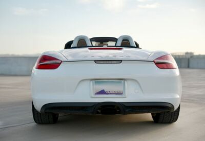 Rear facing shot of the Porsche Boxster