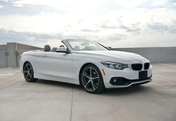 Frontal side angle shot of the BMW 4-Series Convertible.