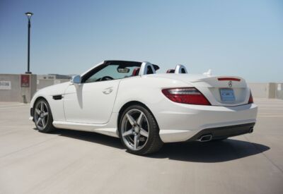 Rear angle shot of the Mercedes-Benz SLK-Class
