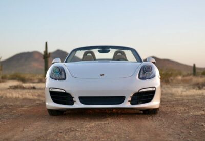 front hero shot of the Porsche Boxster