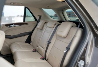 Interior shot of the Mercedes Benz GLE-Class displaying the comfortable seating options