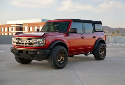 Ford Bronco hero shot at a slight angle