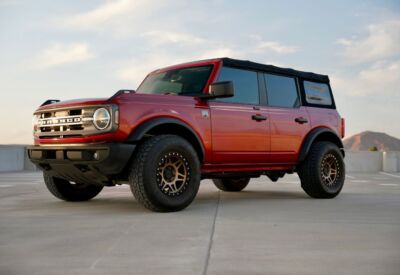 Ford Bronco front angle shot facing left