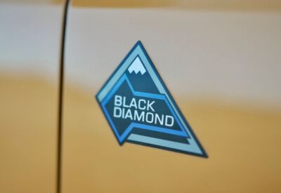 Close up shot of the Ford Bronco logos