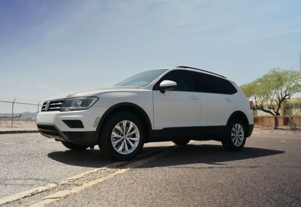 front facing angle shot of the Volkswagen Tiguan