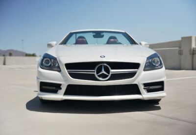 Frontal shot of the Mercedes-Benz SLK-Class displaying the front grill