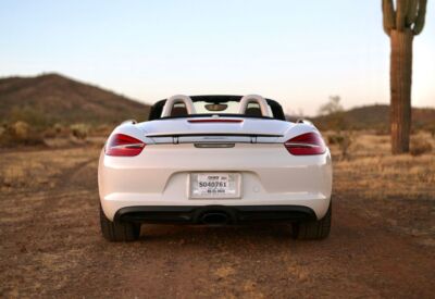 Porsche Boxster rear facing shot