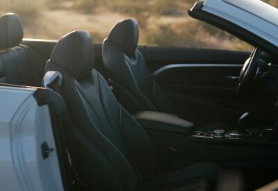 Interior shot of the cabin of the BMW 4-Series Convertible.