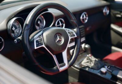 Interior shot of the Mercedes-Benz SLK-Class interior
