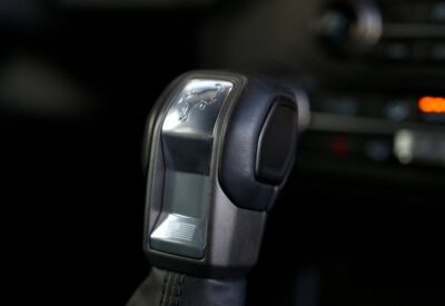 Interior shot of the Ford Bronco gear shifting knob