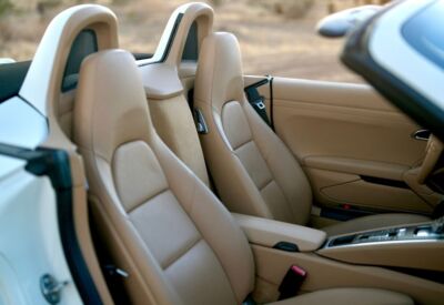 Porsche Boxster interior shot of seating options