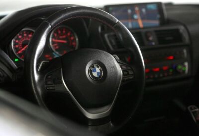 Interior shot of the BMW 2-Series Convertible steering wheel