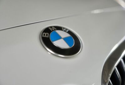 Close up shot of the BMW 2-Series Convertible emblem